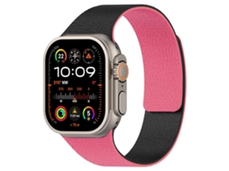 Bracelete Apple Watch Nylon Ondulado Fecho Magnético Chá Leite XIAOMOYU