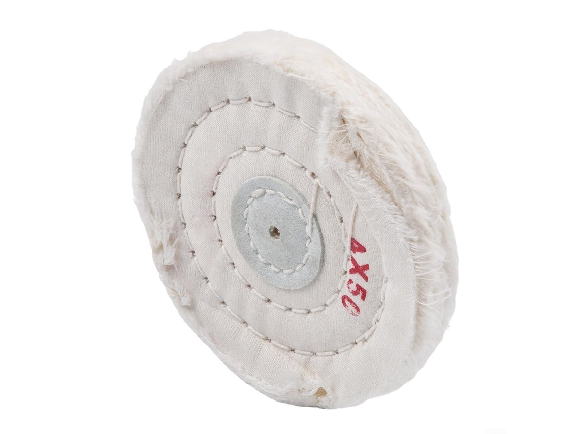 Roda De Polimento Tecido Algodão Com 50 Camadas, 100mm 4 Polegadas, Almofadas De Polimento Para Joias, Metal, Aço