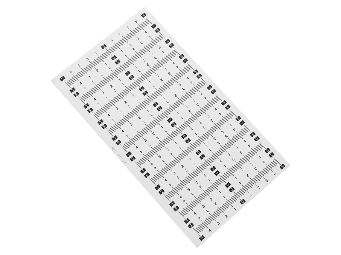 Réguas Adesivas De Escala, 20 Peças, Plástico Pvc E Adesivo, Para