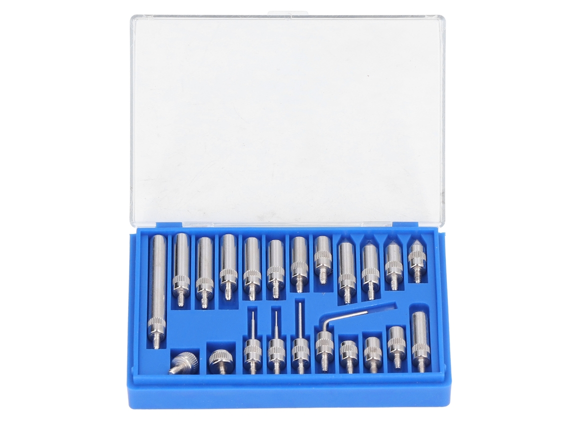 Conjunto de 22 Pontos Indicador de Carbeto YURU com Caixa Azul