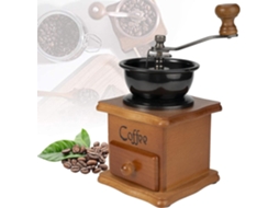 Moedor De Café Vintage Feito À Mão Em Madeira Com Componentes De Cerâmica E Moagem Grossa Brilvibera