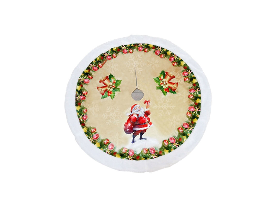 Saia De Árvore De Natal Cor Escura Resistente A Manchas Com Sinos