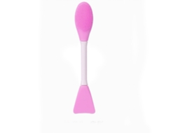 Pincel De Máscara Facial De Duas Pontas Com Escova De Limpeza - Roxo Claro