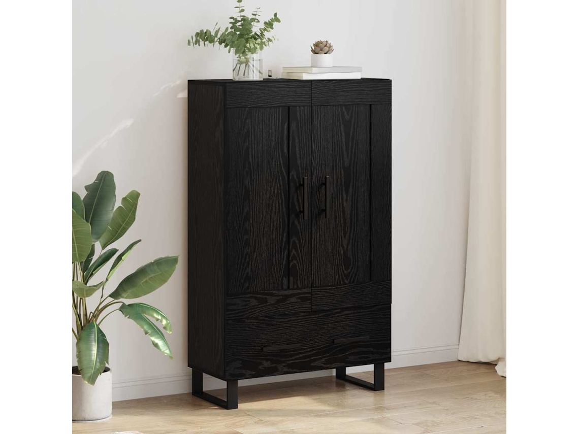 Vidaxl Buffê Carvalho Preto 69,5 X 31 X 115 Cm Derivados De Madeira