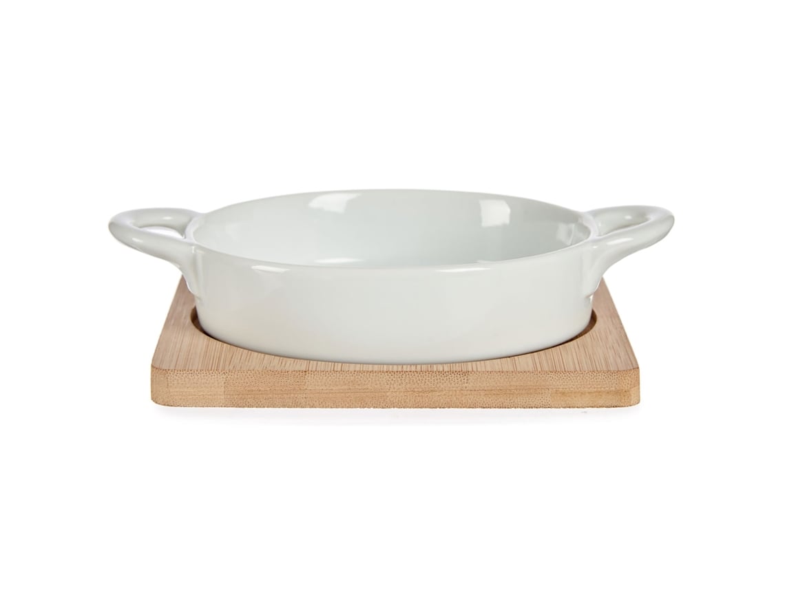 Anel redondo com base de bambu de 12,5 cm
