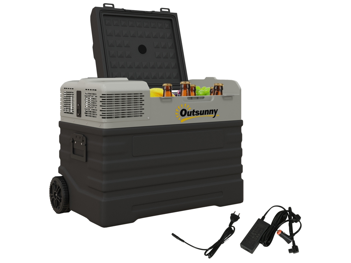 Geladeira de Carro. Mais Legal. Móvel. 56l 20°c a 20°c. 69x43x54cm. Preto/cinza Ge