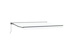 Toldo Retrátil Para Sol Vidaxl Branco Tecido (450x300 Cm)