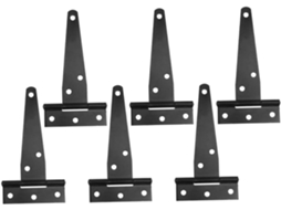 Conjunto De 6 Dobradiças Reforçadas Em T Para Portas, Armários E