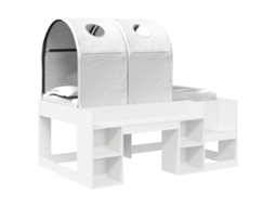 Cama com Túnel 4 Pcs Branco Derivados de Madeira MAISON EXCLUSIVE