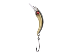 Lure Hard Bait (simulated Fish Lure, Reinforced Double Ring) 3.7cm Mini Single Hook Minnow Blue Crackle Pattern