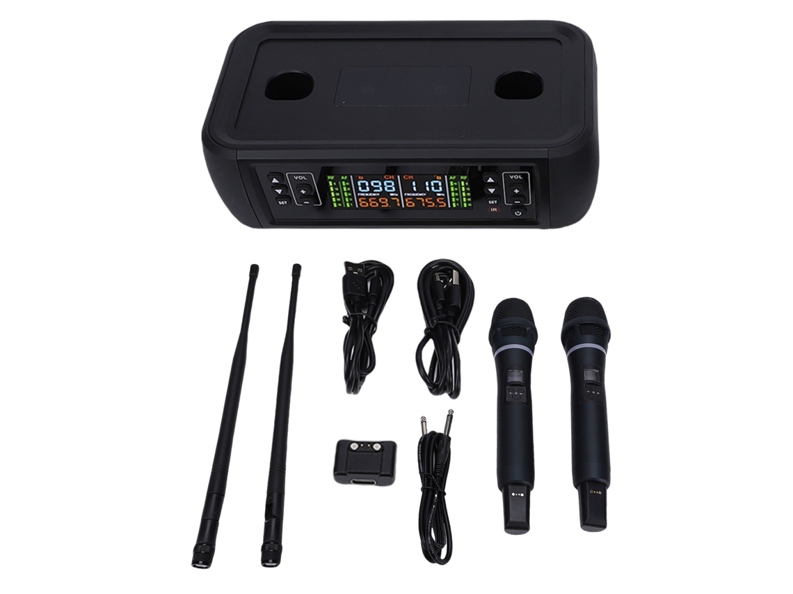 Sistema de Microfone Sem Fio LAXISCREED com 2 Mãos