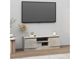Vidaxl Móvel De Tv Com Porta 102x30x36 Cm Cinzento Cimento