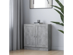 Vidaxl Estante 82,5x30,5x80 Cm Derivados De Madeira Cinzento Cimento
