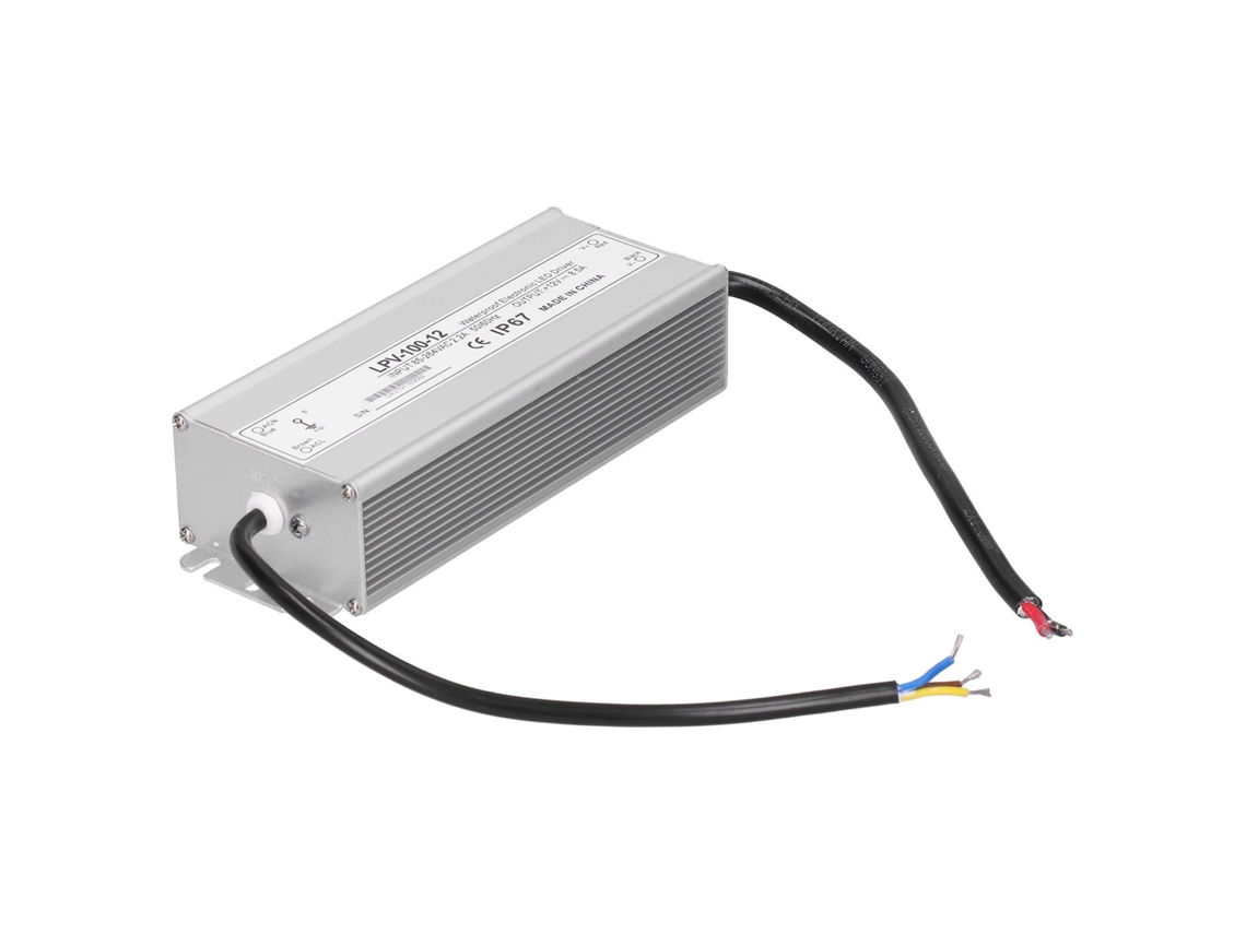 Driver Eletrônico Led Berm 100w, Fonte De Alimentação À Prova D'água Transformador Adaptador Lpv‑100‑12 Dc12v