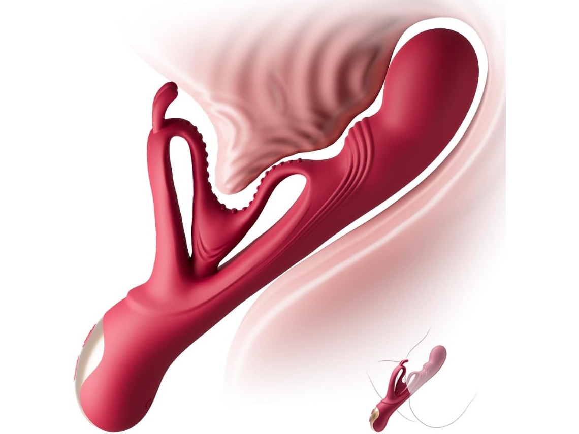 Vibrador Rabbit Para Mulher - Dildo Para Ponto G Com 100 Modos De Vibração, Orelhas De Coelho Ocas Para Estimulação Clitoriana Precisa