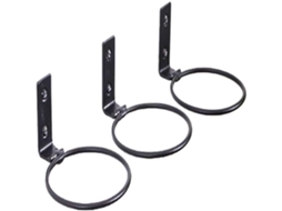 Suporte de Parede para Vasos Plantas, em Metal Resistente com Acabamento Preto Fosco, Ideal Otimizar Espaço. AQUAFORGE