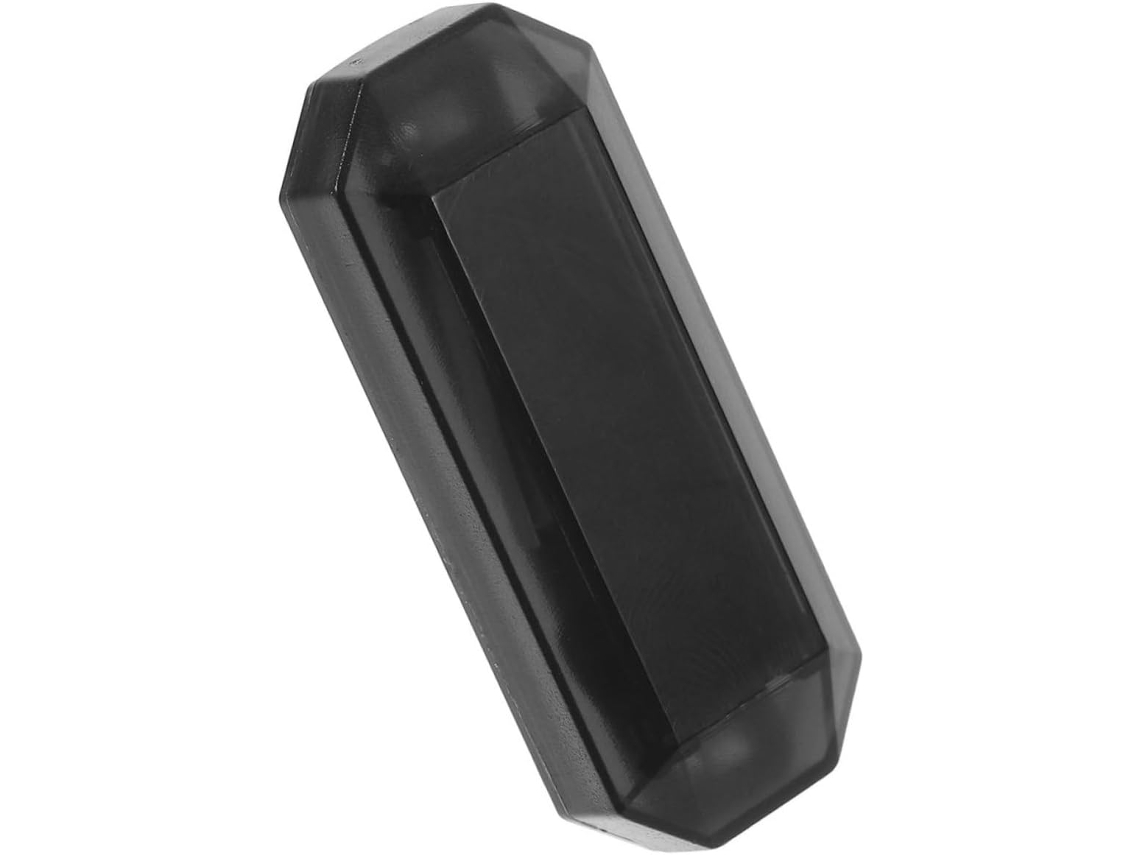 Luz De Advertência Led Solar Preta Intermitente Para Motocicleta E Bicicleta
