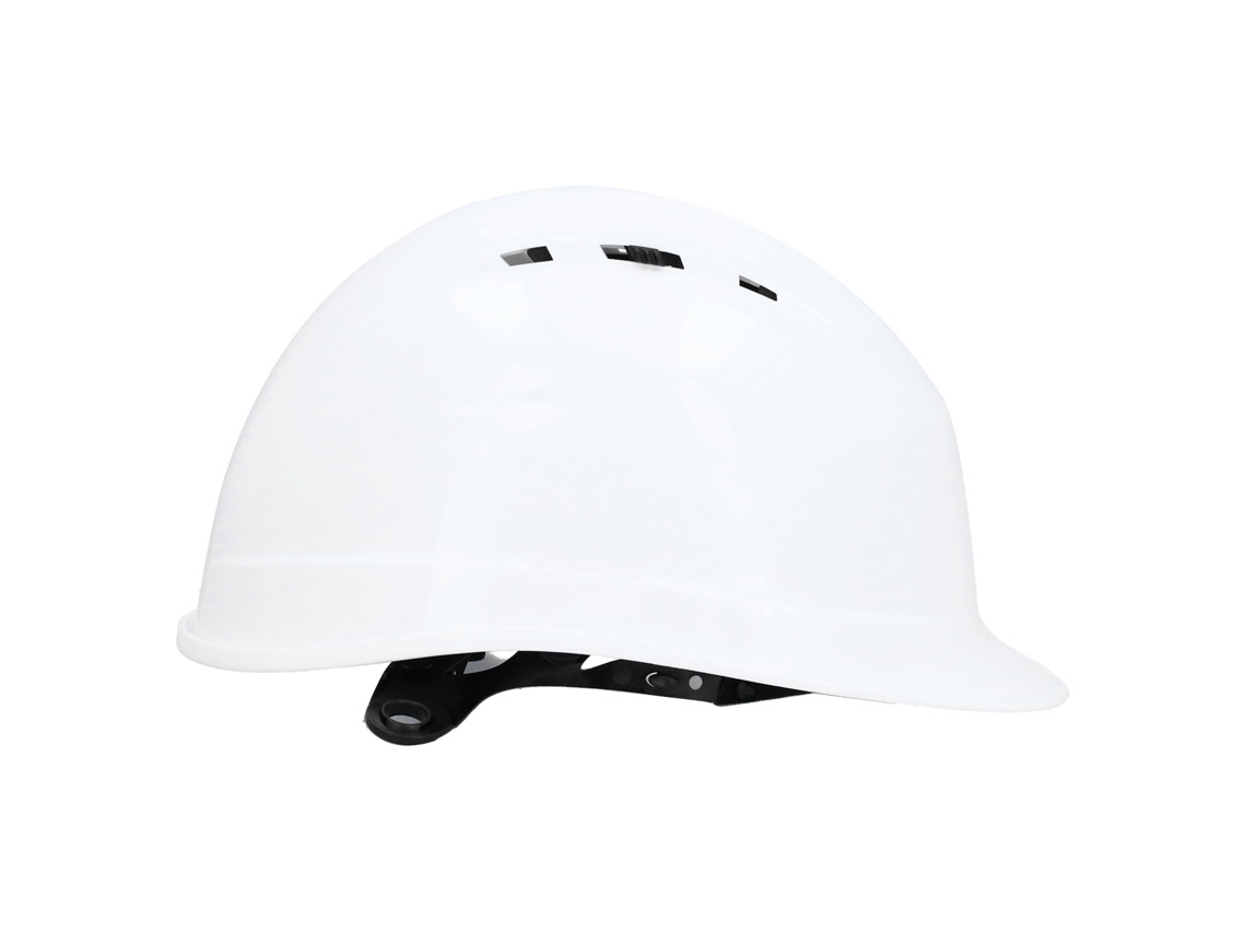 Casco De Seguridad Ajustable Blanco Con Forro Ldpe Transpirable Para Obras De Construcción Equipo Protector Laboral