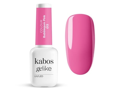 Verniz Híbrido Uv Led Kabos Gelike 013 Rosa Chiclete 8 Ml