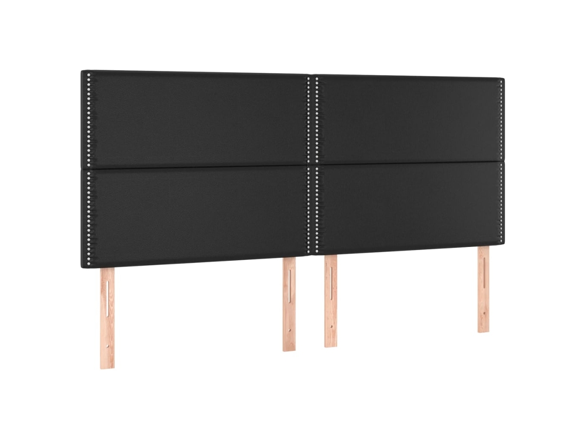 Headboard, Headboards Vidaxl Preto Couro Artificial (200 Cm)