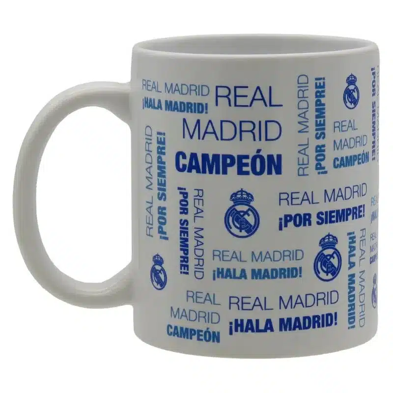 Taza Real Madrid Cerámica Con Frases De 300ml Producto Oficial Mg92 03rm Cyp Cypmás De 6 Años