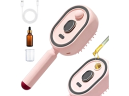 Escova De Cabelo A Vapor Pente Elétrico Recarregável Com Luz Vermelha, Sem Fio, Antifrizz Para Mulheres, Viagens