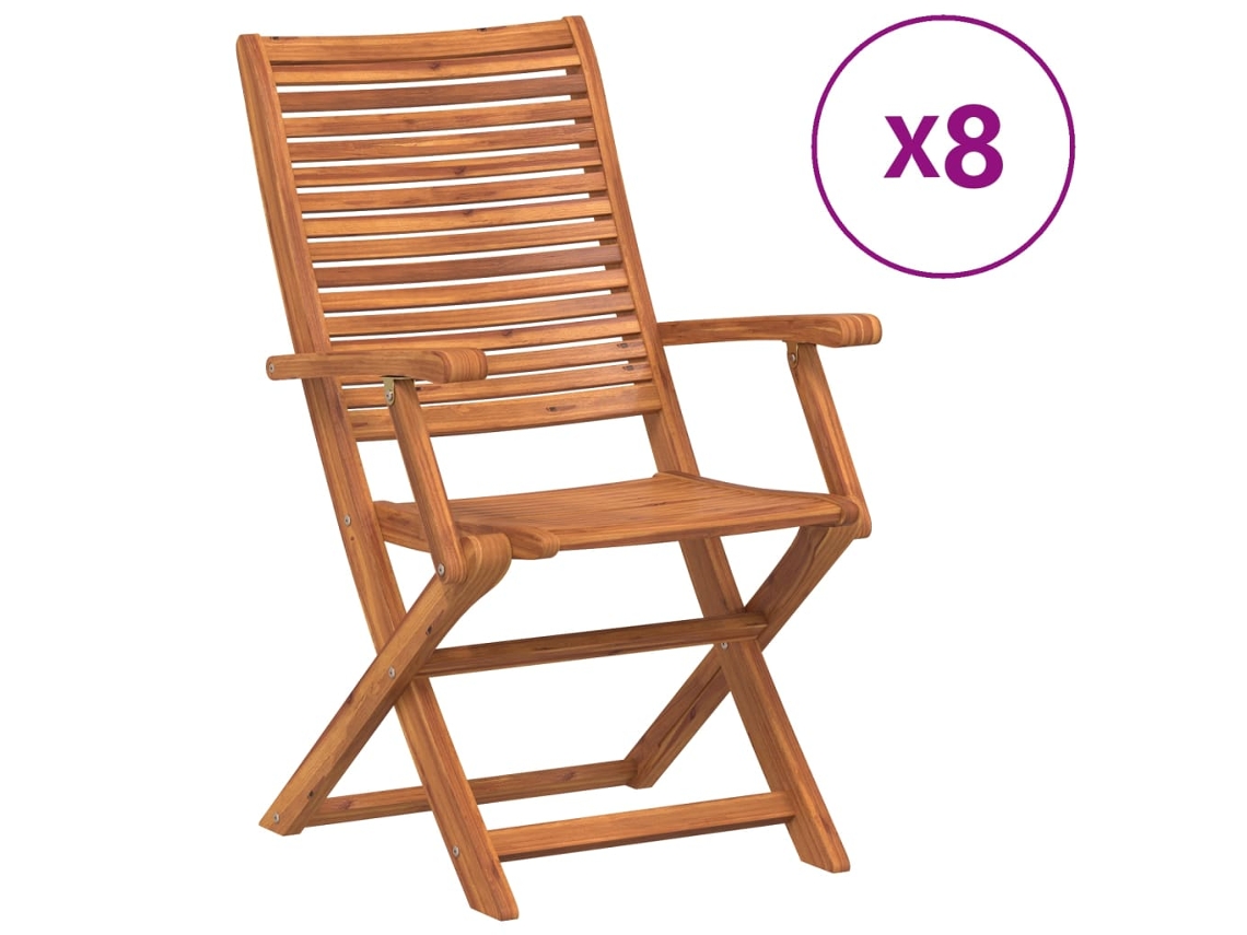 Folding Chair, Folding Chairs Vidaxl Marrom Madeira (n/a)
