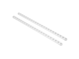 Acessórios De Robôs 2 Peças Viga Plana De Alumínio 23 Furos 4x8x184mm 3102-0023-0184