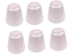 Conjunto De 6 Luminárias De Parede Modernas Em Tecido.