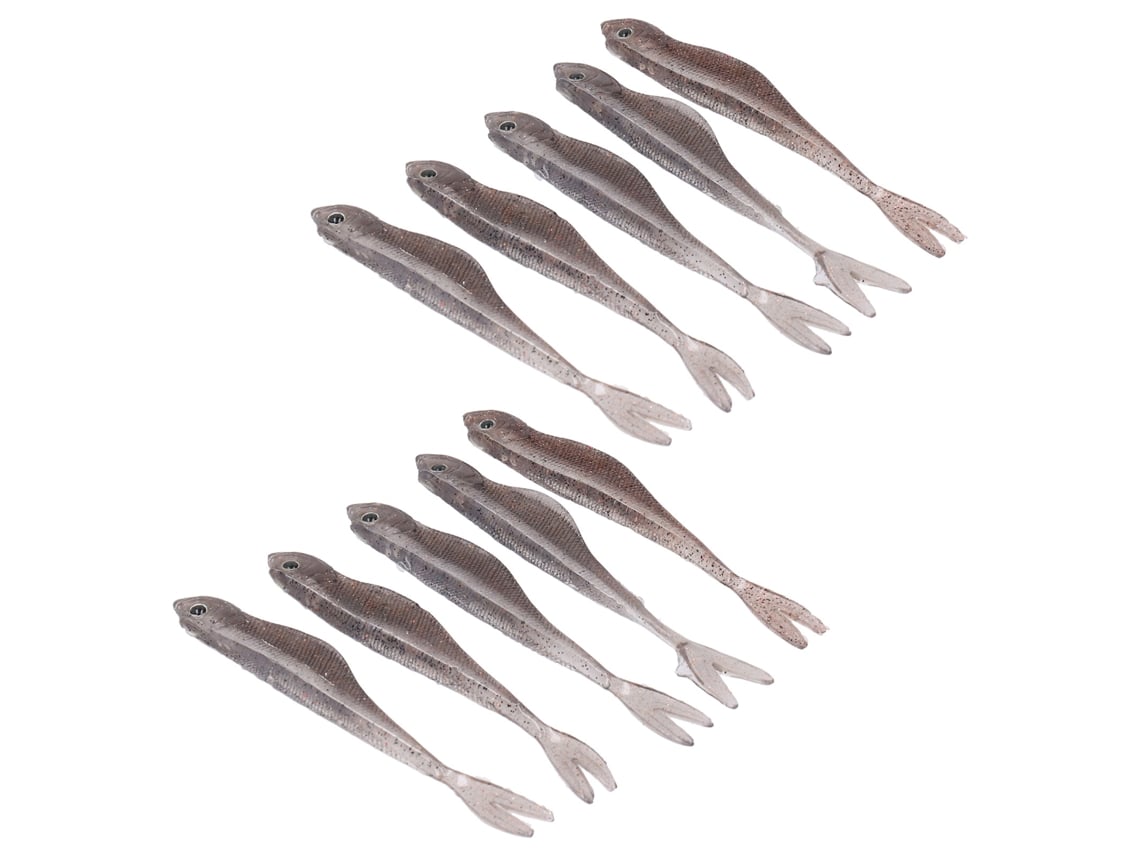 2 Conjuntos Isca Silicone Soft Lure Pequena 7