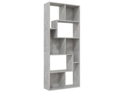 Book Cabinet, Book Cabinets Vidaxl Cinzeto Madeira Processada (n/a)