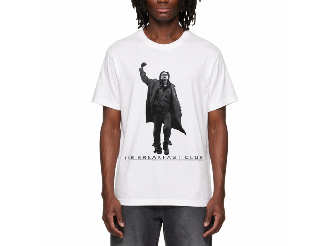 Rockinstone Breakfast Club Movie Vintage Guy White Adult T-shirt Size:xl