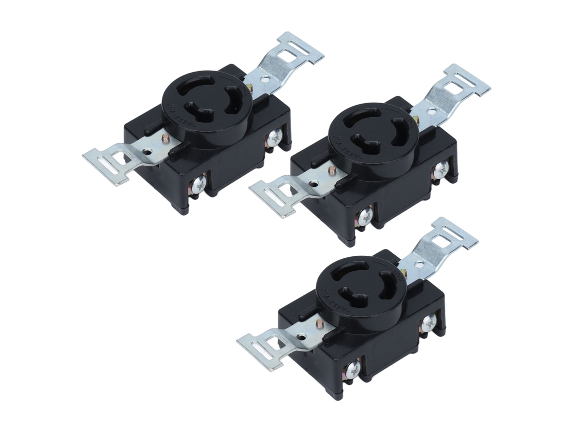 Conjunto de 3 plugues para gerador, nylon, alta durabilidade BRILVIBERA
