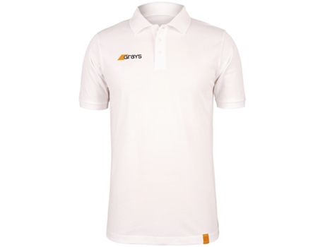 Polo para Homem de Hóquei GRAYS HOCKEY (S - Algodão - Branco)