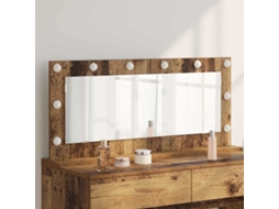 Vidaxl Espelho De Vaidade Madeira Antiga 100 X 45 X 18 Cm Retangular