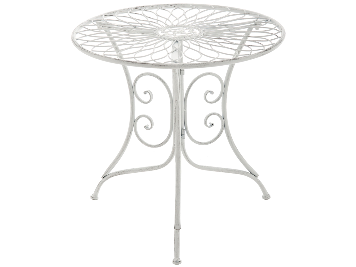 Mesa De Apoio Ariano Branco Antigo.