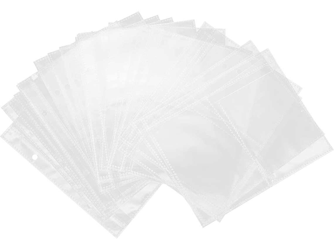 Lote De 20 Pochettes Foto Em Plástico Reutilizáveis Para Álbuns Álbuns, Proteção Sólida Cartões Postais