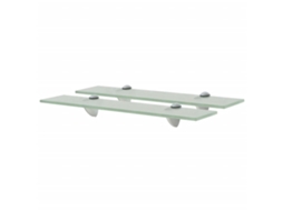 Vidaxl Prateleiras Flutuantes 2 Pcs Vidro 50x20 Cm 8 Mm