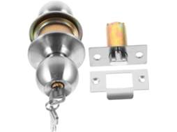 Maçaneta De Porta Esférica Em Aço Inoxidável Housoutil, Com Trava E Chave, Ideal Para Portas De Quarto Fácil Instalação