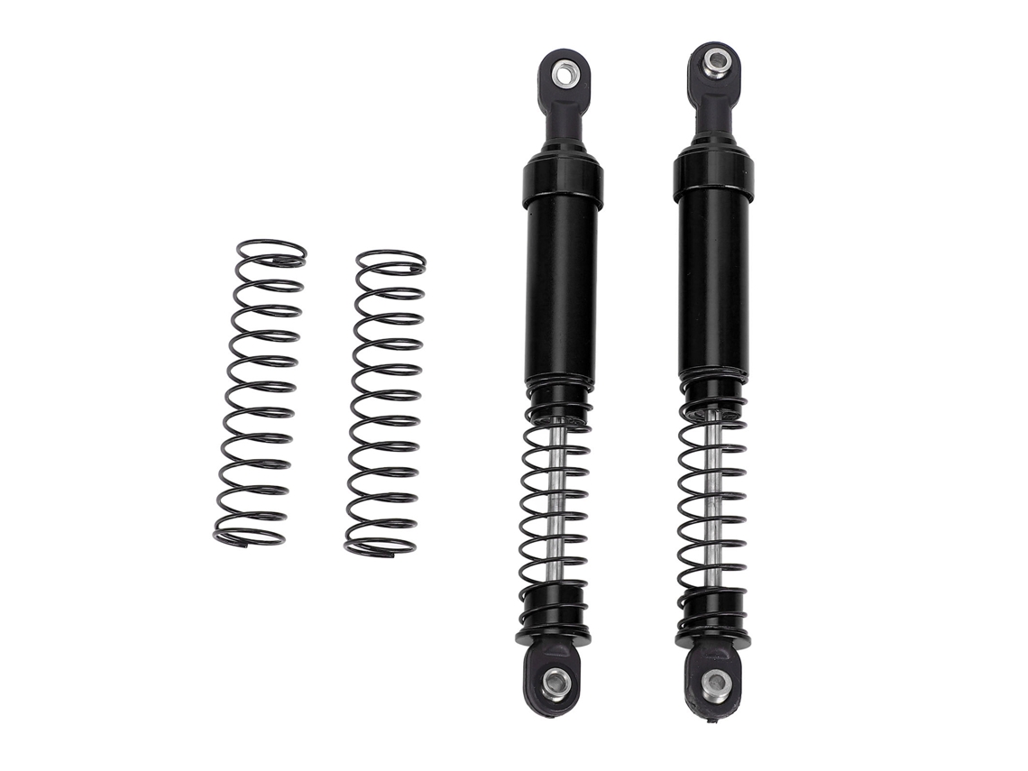 Conjunto de Amortecedores de Óleo de Grande Bore para Carro Rc Crawler 1/10 Scx10 Alumínio Preto 105mm S/MARCA