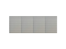 Vidaxl Placas Perfuradas De Parede 4 Pcs 40x58 Cm Aço