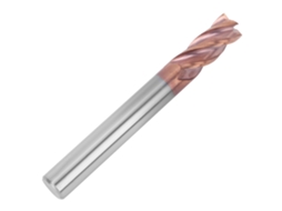 Conjunto De Fresas Em Bronze Laxiscreed Com 4 Flautas E Revestimento Nano Para Alta Dureza