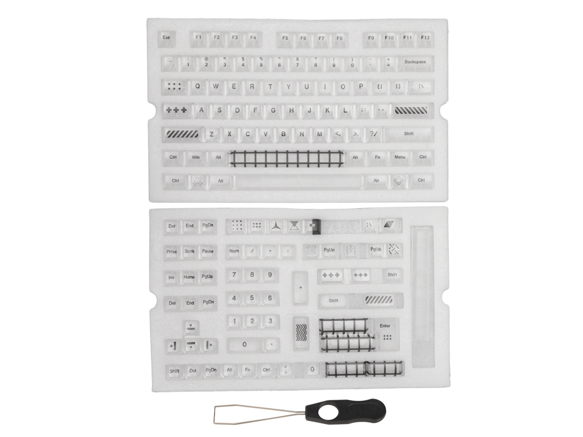 145 Teclas Clear Kca Para Teclado Mecânico Cherry