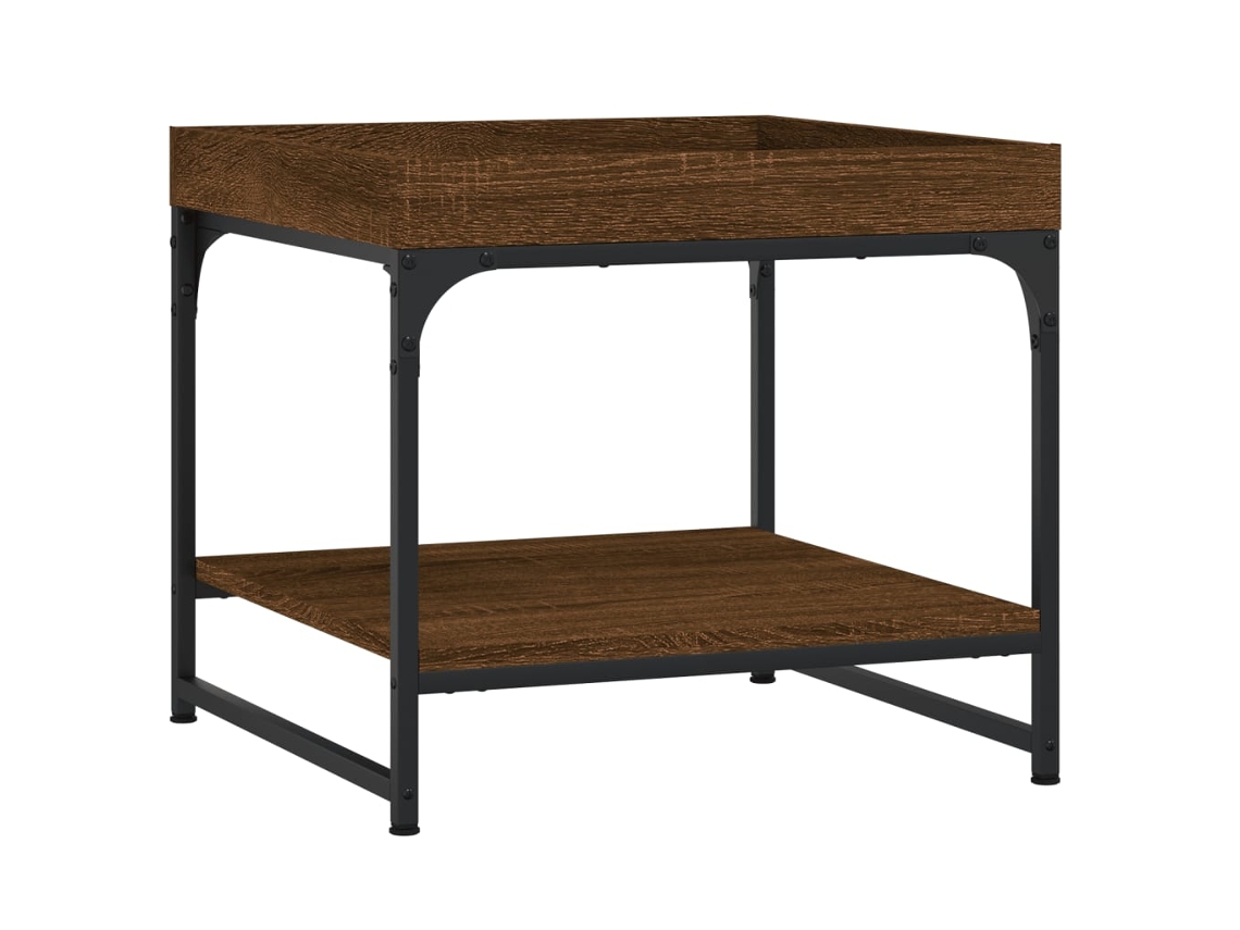 Coffee Table, Coffee Tables Vidaxl Marrom Madeira Processada (49.5 X 49.5 X 45 Cm)