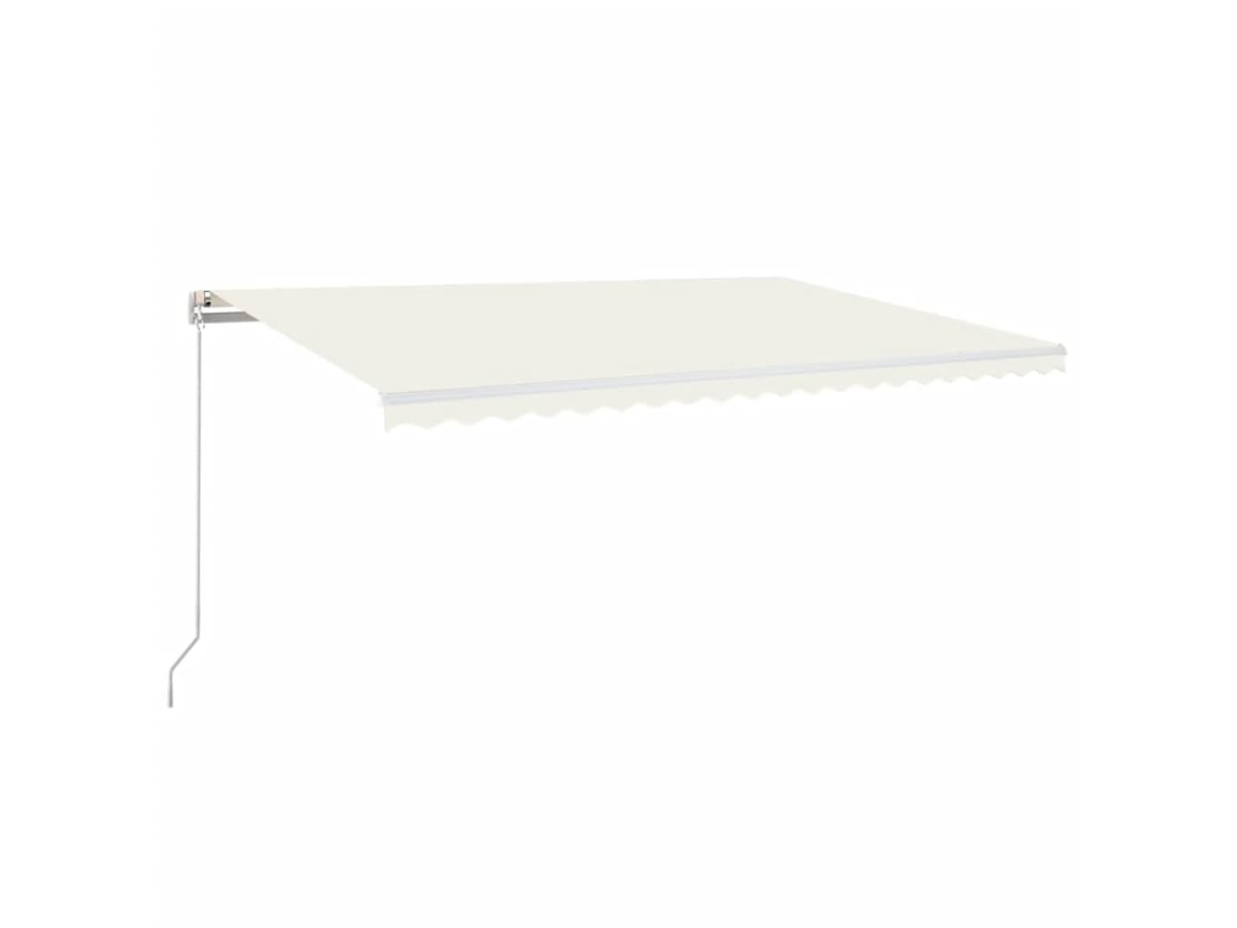 Retractable Awning, Retractable Awnings Vidaxl Creme Alumínio (500 X 300 Cm)