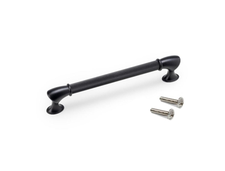 Tirador para mueble suez, intereje 160 mm, pintado negro, aluminio, 20 ud.