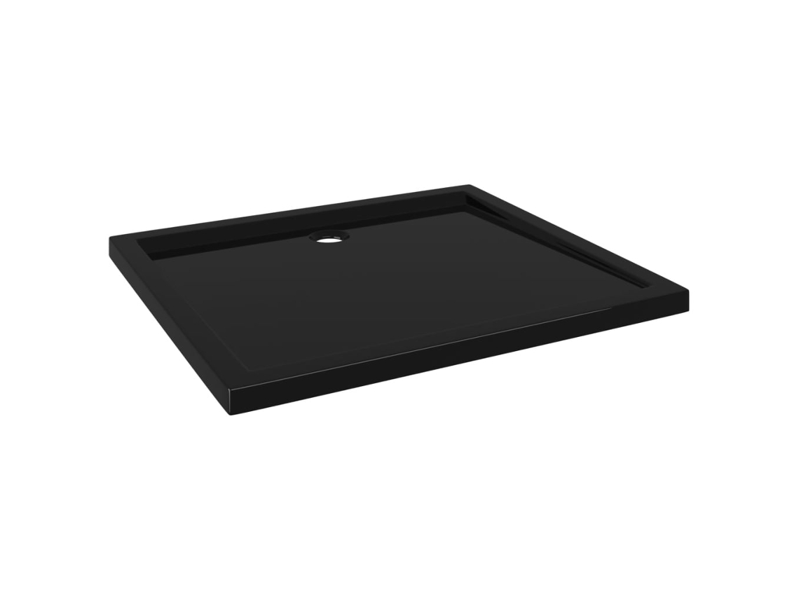 Base de Duche VIDAxL Retangular 80x90 cm Abs Preto