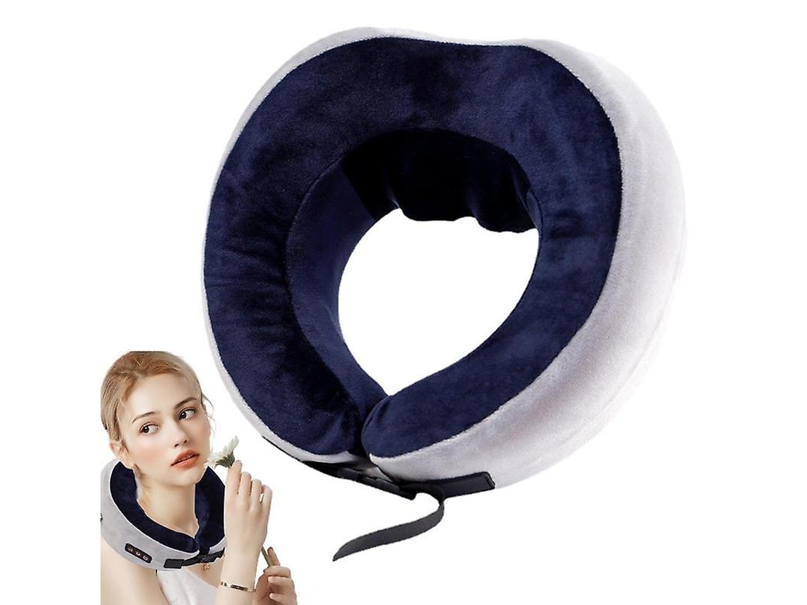 Travesseiro De Viagem Massageador Para Coluna Cervical, Espuma Viscoelástica, Apoio De Cabeça Para Alívio, Casa, Carro, Escritório Aquaforge