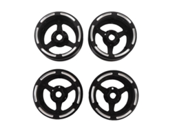 Mali aro de Roda Rc 1.9 Polegada Fibra de Carbono Leve 3 Raios para Scx10 D90 Capra 1/10 Crawler