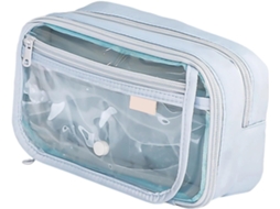 Estojo Simples e Transparente de Grande Capacidade para Lápis, Ideal para Organização. SFUSHOS